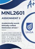 MNL2601 ASSIGNMENT  2 SEMESTER 1 2026 &ast;COMPLETE ANSWERS&ast; DUE DATE 2026 &lpar;BEST ANSWERS FOR THIS ASSIGNMENT&rpar;
