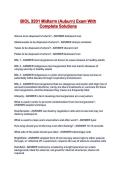 BIOL 3201 Midterm &lpar;Auburn&rpar; Exam With Complete Solutions