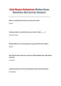 Utah Master Esthetician Exam Utah Certification 2025 Practice Questions and Answers