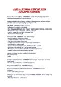 HSS3101 EXAM QUESTIONS WITH ACCURATE ANSWERS