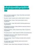 OB HESI MATERNITY COMPLETE STUDY GUIDE WITH QUESTIONS AND ANSWERS 2026&period;pdf