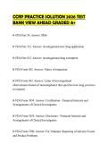 CCRP PRACTICE SOLUTION 2026 TEST BANK VIEW AHEAD GRADED A&plus;