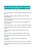 OB HESI MATERNITY EXAM PREPARATION QUESTIONS WITH FULL RATIONALES 2026&period;