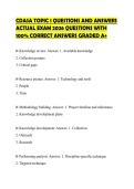 CDASA TOPIC 1 QUESTIONS AND ANSWERS ACTUAL EXAM 2026 QUESTIONS WITH 100&percnt; CORRECT ANSWERS GRADED A&plus;