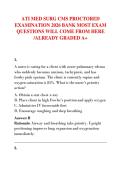 ATI MED SURG CMS PROCTORED  EXAMINATION 2026 BANK MOST EXAM  QUESTIONS WILL COME FROM HERE  &sol;ALREADY GRADED A&plus; 