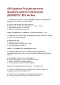 ATI Capstone Post Assessments Questions with Correct Answers &lpar;2026&sol;2027&rpar; 100&percnt; Verified&period;