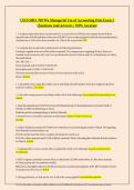 LSUS MBA 700 Wu Managerial Use of Accounting Data Exam 3 Questions And Answers - 100&percnt; Accurate
