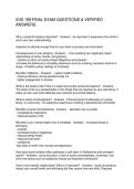 DIS 199 FINAL EXAM QUESTIONS & VERIFIED ANSWERS