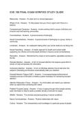 IDIS 199 FINAL EXAM VERIFIED STUDY GUIDE