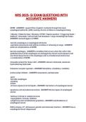 NRS 3025- GI EXAM QUESTIONS WITH ACCURATE ANSWERS