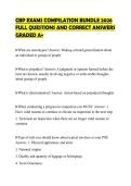 CBP EXAMS COMPILATION BUNDLE 2026&NewLine;FULL QUESTIONS AND CORRECT ANSWERS&NewLine;GRADED A&plus;