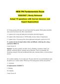 HESI PN Fundamentals Exam 2026&sol;2027 &vert; ACTUAL EXAM &vert; 75 Q&A with Expert Explanations &vert; Newly Released &vert; Pass Guaranteed - A&plus; Graded