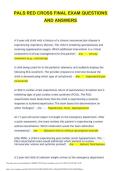 PALS RED CROSS FINAL EXAM QUESTIONS  AND ANSWERS 