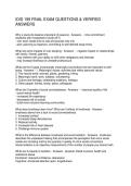 IDIS 199 FINAL EXAM QUESTIONS & VERIFIED ANSWERS 