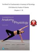 Test Bank For Fundamentals of Anatomy & Physiology&comma;&NewLine;11th Edition by Frederic H Martini&NewLine;Chapters 1 - 29&NewLine;