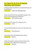 F&period;A&period; Davis Ch 10&comma; 11&comma; & 12 Practice Questions And Answers&period;docx