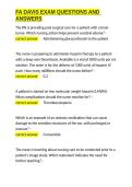 FA DAVIS EXAM QUESTIONS AND ANSWERS&period;docx&NewLine;&NewLine;