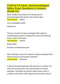 Pre Post FA Davis Gastroesophageal Reflux Exam Questions & Answers &lpar;Grade A&plus;&rpar;&period;docx