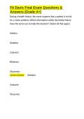 FA Davis Final Exam Questions & Answers &lpar;Grade A&plus;&rpar;&period;docx&NewLine;&NewLine;