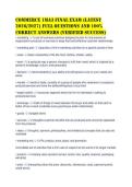 OMMERCE 1MA3 Final Exam &lpar;Latest&NewLine;2026&sol;2027&rpar; Full Questions and 100&percnt;&NewLine;Correct Answers &lpar;Verified Success&rpar;