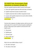 FA DAVIS Pain Assessment Exam Questions & Answers &lpar;Grade A&plus;&rpar;&period;docx&NewLine;&NewLine;