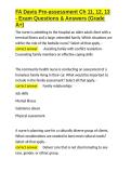 FA Davis Pre-assessment Ch 11&comma; 12&comma; 13 - Exam Questions & Answers &lpar;Grade A&plus;&rpar;&period;docx&NewLine;&NewLine;
