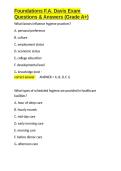 Foundations F&period;A&period; Davis Exam Questions & Answers &lpar;Grade A&plus;&rpar;&period;docx&NewLine;&NewLine;