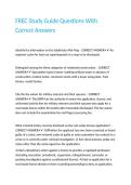 FREC Study Guide Questions With Correct Answers