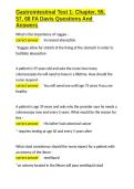 Gastrointestinal Test 1 Chapter&comma; 55&comma; 57&comma; 68 FA Davis Questions And Answers&period;docx&NewLine;&NewLine;