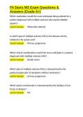 FA Davis MS Exam Questions & Answers &lpar;Grade A&plus;&rpar;&period;docx&NewLine;&NewLine;