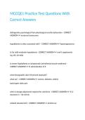 MCCQE1 Practice Test Questions With Correct Answers 