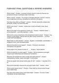 PUBH 6007 FINAL QUESTIONS & VERIFIED ANSWERS