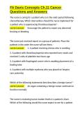 FA Davis Concepts Ch&period;11 Cancer Questions and Answers&period;docx&NewLine;&NewLine;
