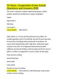 FA Davis Oxygenation Exam Actual Questions and Answers 2026&period;docx&NewLine;&NewLine;