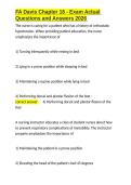 FA Davis Chapter 16 - Exam Actual Questions and Answers 2026&period;docx&NewLine;&NewLine;