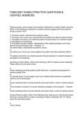 PUBH 6007 EXAM 2 PRACTICE QUESTIONS & VERIFIED ANSWERS
