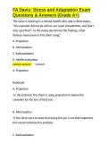 FA Davis Stress and Adaptation Exam Questions & Answers &lpar;Grade A&plus;&rpar;&period;docx&NewLine;&NewLine;