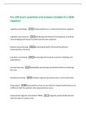 Psy 200 Exam questions and answers Graded A&plus;&vert; 2026&NewLine;Updated