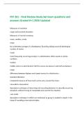 PSY 201 - Final Review Study Set Exam questions and&NewLine;answers Graded A&plus;&vert; 2026 Updated