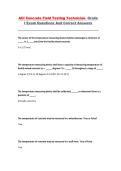 ACI Concrete Field Testing Technician Grade I &ndash; Exam Q&A Study Guide