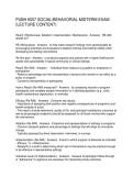 PUBH 6007 SOCIAL BEHAVORIAL MIDTERM EXAM &lpar;LECTURE CONTENT&rpar;