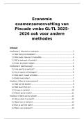 Economie Samenvatting VMBO GL&sol;TL - Pincode 2025-2026 l Duidelijk & Overzichtelijk l Perfect voor het Centraal examen 2026