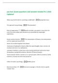 psy test 1Exam questions and answers Graded A&plus;&vert; 2026&NewLine;Updated