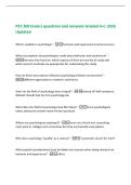 PSY 200 Exam1 questions and answers Graded A&plus;&vert; 2026&NewLine;Updated