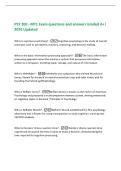 PSY 200 - MT1 Exam questions and answers Graded A&plus;&vert;&NewLine;2026 Updated