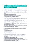 PERIOP 101 ACTUAL EXAM QUESTIONS AND&NewLine;VERIFIED ANSWERS 2026