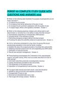 PERIOP 101 COMPLETE STUDY GUIDE WITH QUESTIONS AND ANSWERS 2026&period;&NewLine;&NewLine;