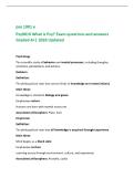 Psy0010 What is Psy&quest; Exam questions and answers&NewLine;Graded A&plus;&vert; 2026 Updated&NewLine;Psychology&NewLine;The scientific study of behavior and mental processes&comma; including thoughts&comma;&NewLine;emotions&comma; perceptions&comma; and actions&period;&NewLine;Nativism&NewLine;Definition&colon;&NewLine;The philosophical view that certa