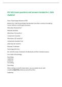 PSY 501 Exam questions and answers Graded A&plus;&vert; 2026&NewLine;Updated&NewLine;How is Psychology relevant to PDD&NewLine;Bottom line&colon; Field of psychology has devoted more than a century to studying&NewLine;human behavior and thought processes&period;&NewLine;What does RQ stand for&quest;
