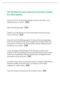PSY 470 Mid term Exam questions and answers Graded&NewLine;A&plus;&vert; 2026 Updated